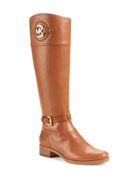 stockard leather boot michael kors outfit|Michael Kors burnished boots.